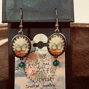 Demdaco Kelly Rae Roberts Butterfly Dangle Earrings